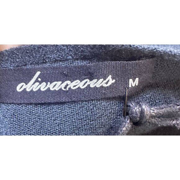 Olivaceous Teal Green Ruffled Sleeve Knit Dress With V-Neck Back & High Neckline - Picture 8 of 16